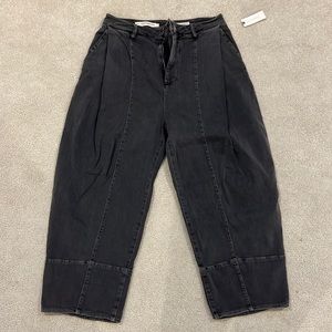 Anesthesiology Pilcro NWT size 10 Wide leg faded black denim pants